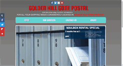 Desktop Screenshot of goldenhillgonepostal.com